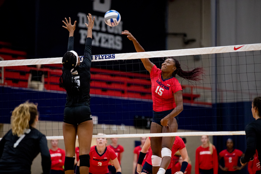 Volleyball Downs George Washington, Remains Unbeaten In A-10 – Flyer ...