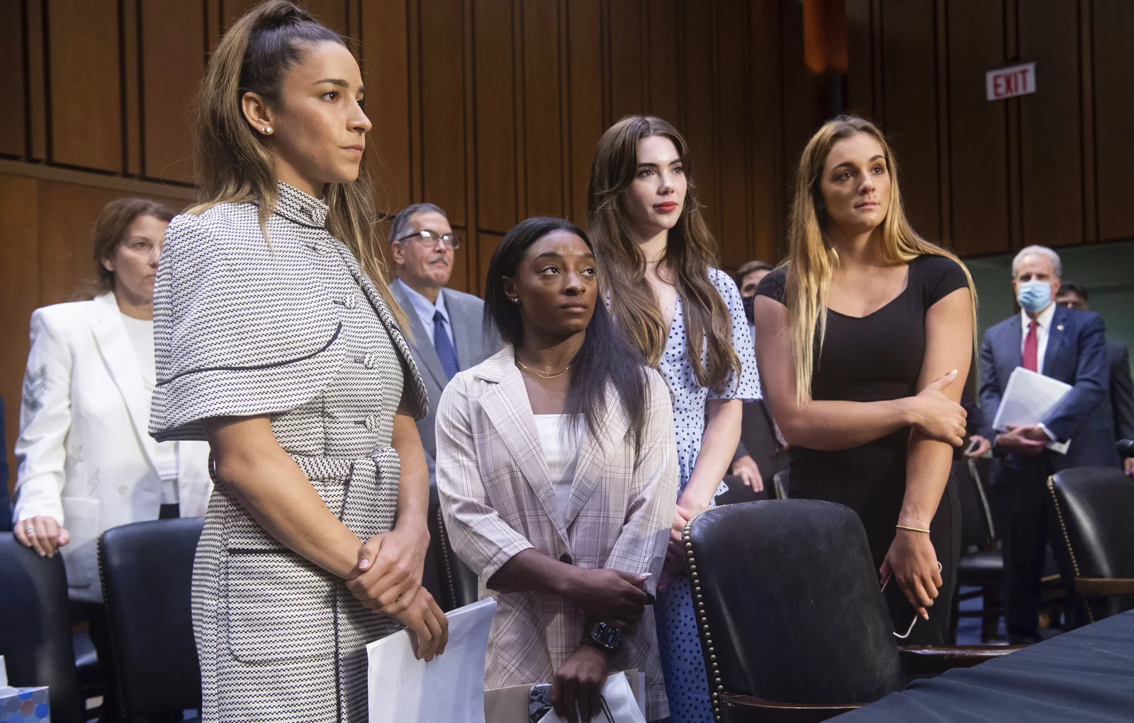 US gymnasts address the Senate in ongoing Larry Nassar case photo